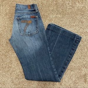 7 For All Mankind Dojo Wide Leg Jeans Size 27